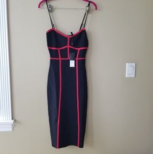bcbg strappy bodycon dress